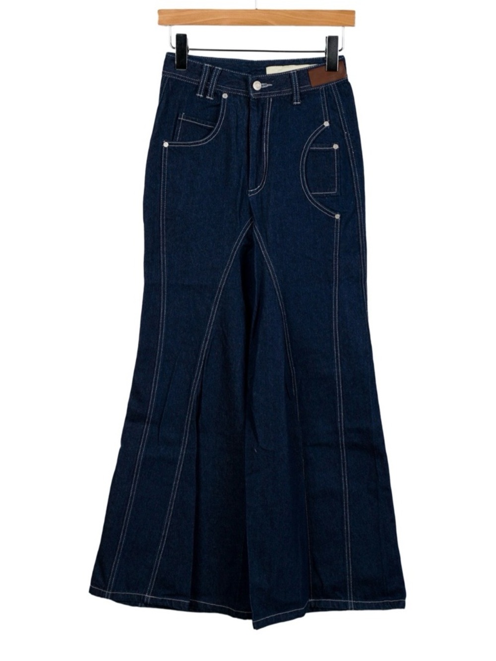Women's Dark Blue Flared Jeans
